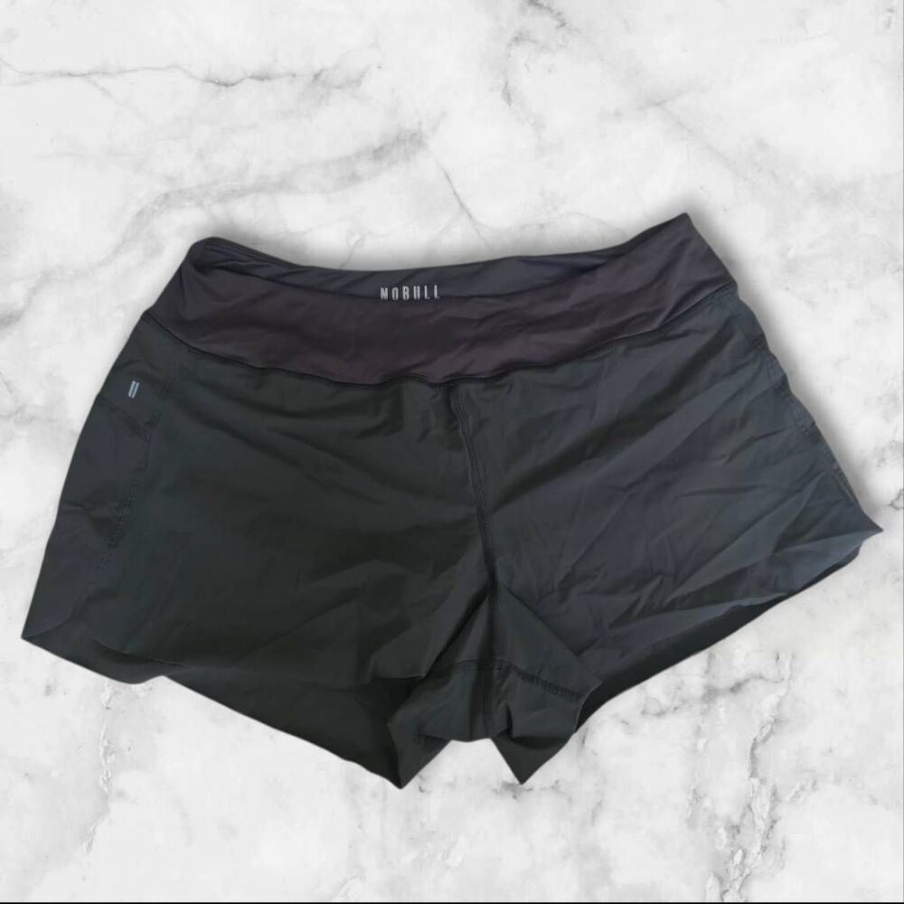 Nobull Gray Pace Shorts Size Large